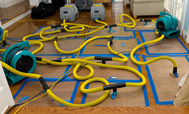 Professional Flood Damage Restoration technician working in Huron, TN